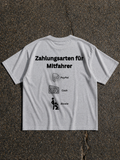ZAHLUNGSARTEN OVERSIZED SHIRT